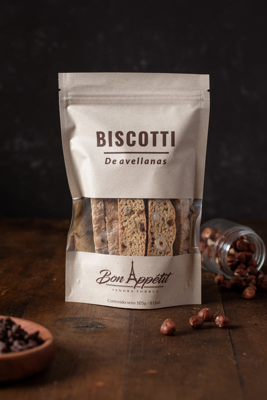 Biscotti de Avellanas - Paquete 8 unidades